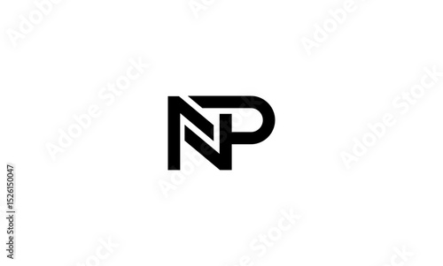 NP initial letters, monogram logo