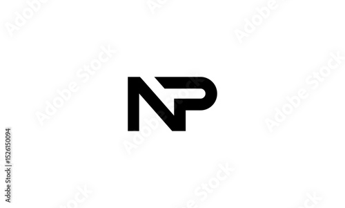 NP initial letters, monogram logo