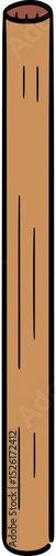 Illustration of bamboo straw
