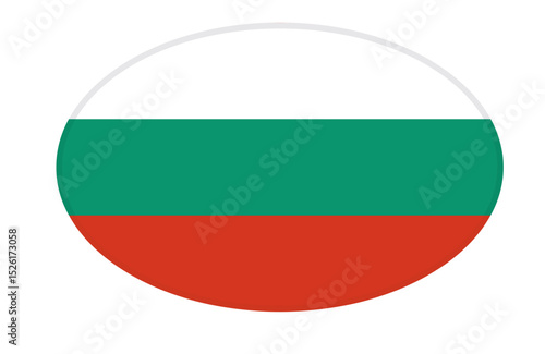 Free Download Bulgaria flag ellipse shaped. vector - GFXLoad