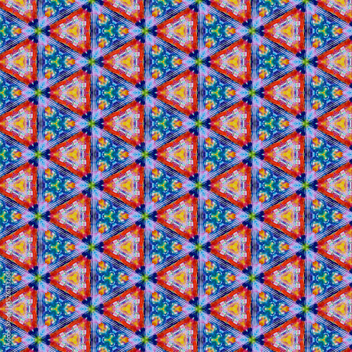 multicolor seamless watercolor geometry pattern for unique and elegant fabric printing purposes also abstract