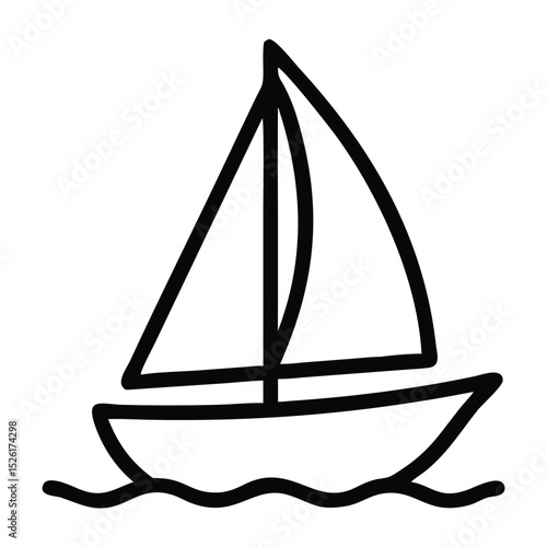 sailing ship vector illustration vector file isolated with white background