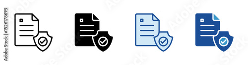 Regulator Compliance Multistyle Vector Icon Isolated On White Background