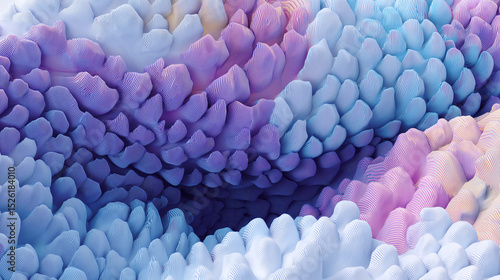 Abstract Wavy Texture in Pastel Hues