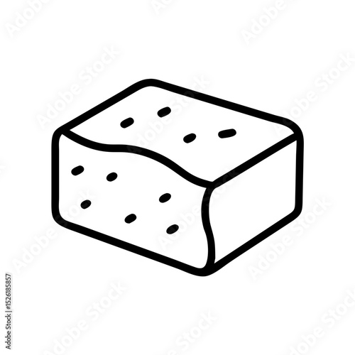 Firm tofu block for vegan cooking recipe. Organic tofu block perfect for healthy dishes and vegetarian meals. Delicious tofu block recipe ideas for cooking blog or cookbook.