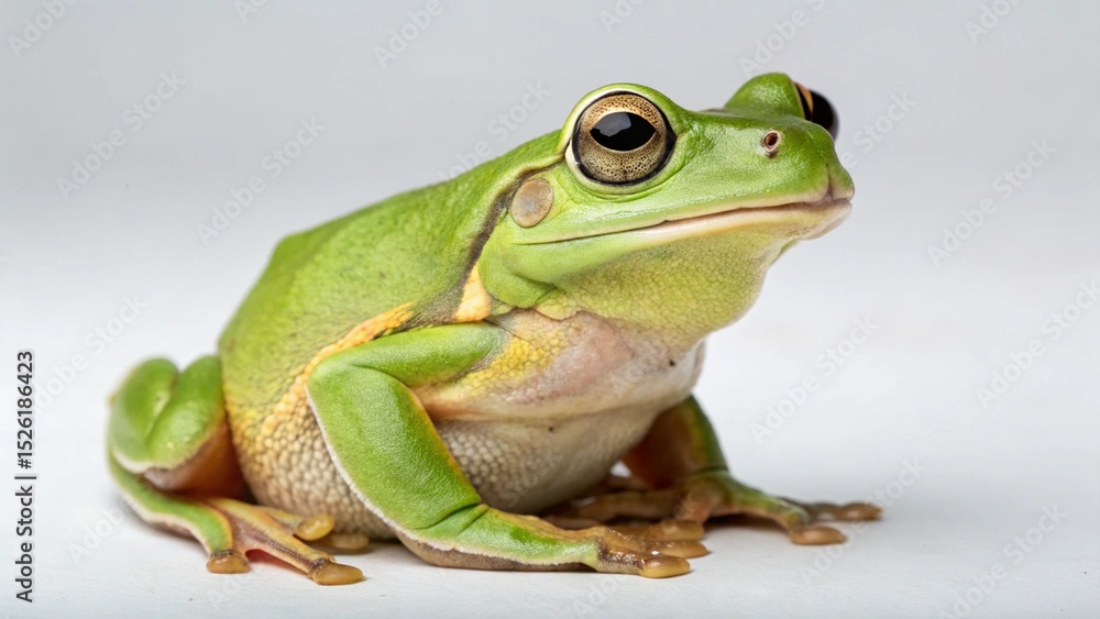 Naklejka premium Frog on studio background