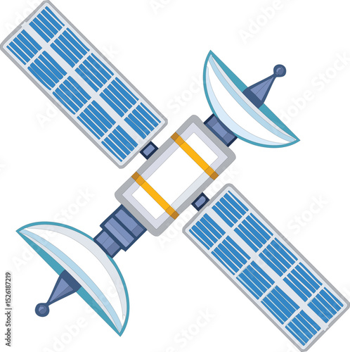 Fototapeta Naklejka Na Ścianę i Meble -  satellite space station vector illustration