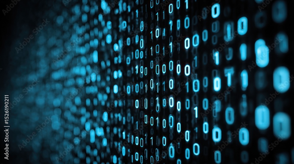 Abstract Digital Matrix: Binary Code Background Abstract Digital Matrix: Binary Code Background