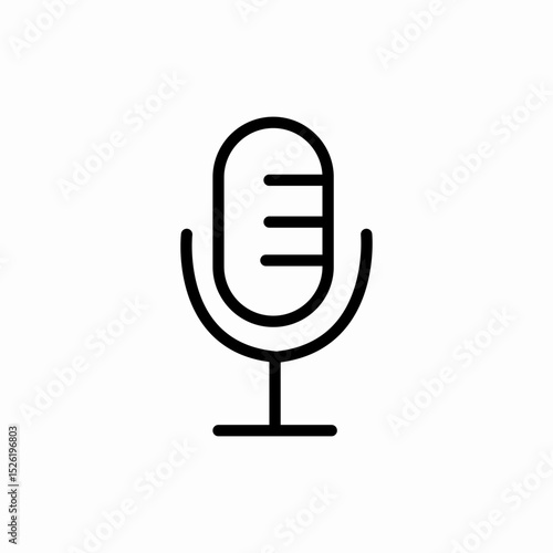 microphone sound wave icon vector sign