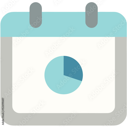 Calendar Icon with Clock Inside– Schedule, Time Management, and Appointment Symbol