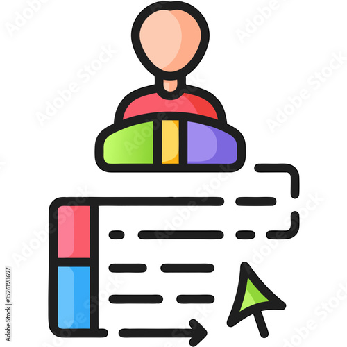 Student Profile and Graduation Approval Icon – Academic Application and Education Process Symbol
