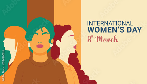 International women's day vector illustration
