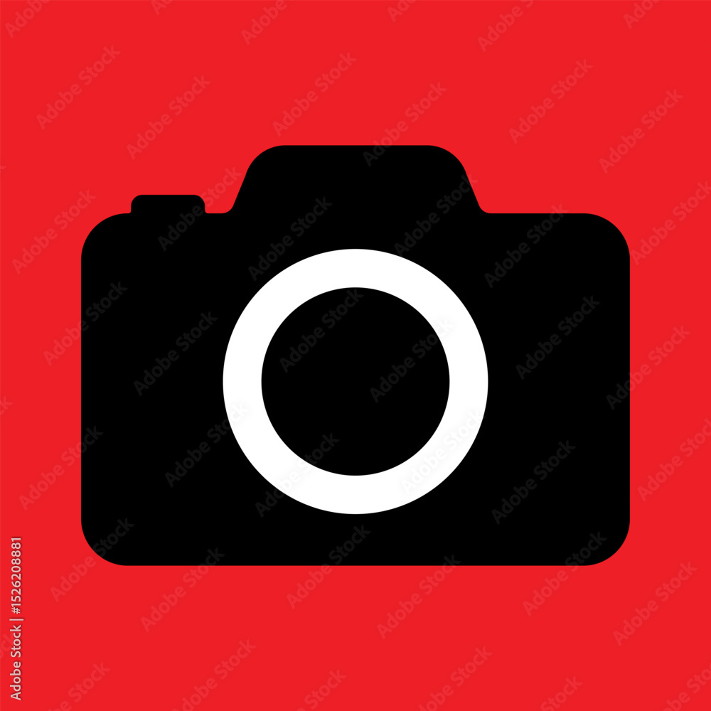 A clear vector illustration of a digital photo camera icon used in photography and web design A clear vector illustration of a digital photo camera icon used in photography and web design