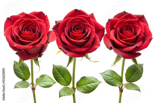 Set bouquet of red roses