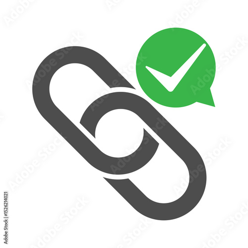 Valid connected link icon