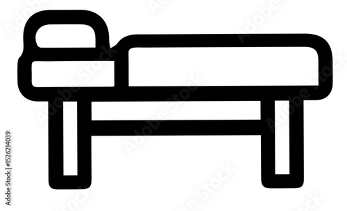 Simple Bed Icon A Place of Rest and Relaxation After a Long Day