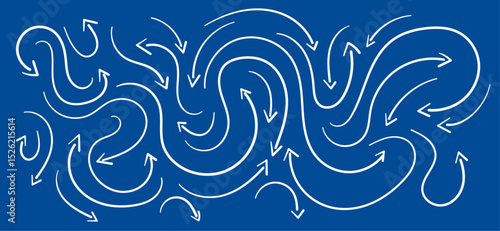 grafica, astratta, frecce, caos, confusione, 