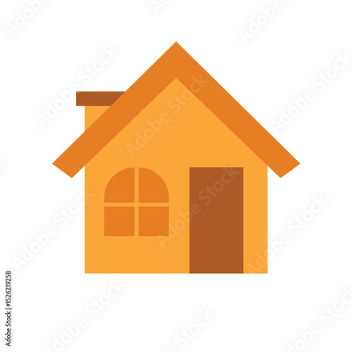 Vector image house, house vector art, clip art house, home clip art, house clip art, clip art of homes, house icon flat design vector illustration, isolated on white background
