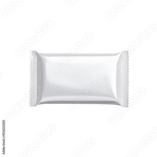Empty white plastic food container isolated on white