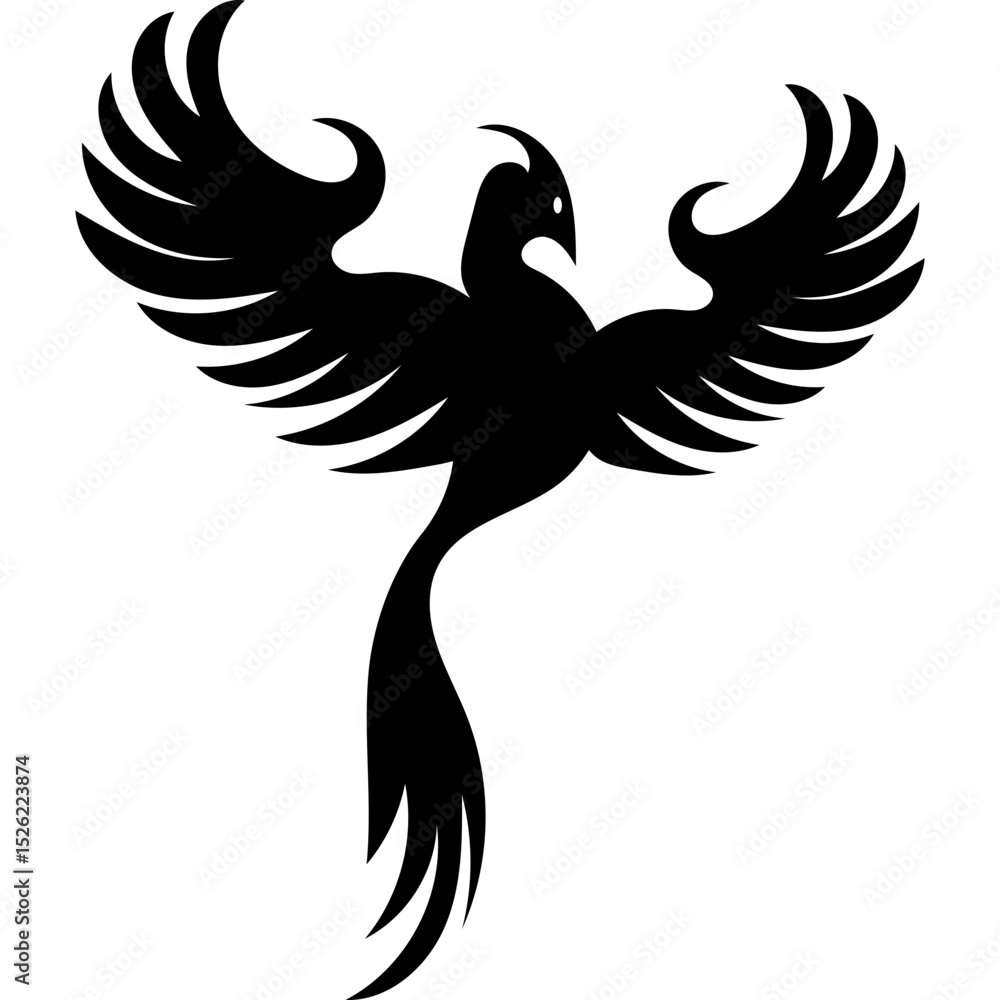Obraz premium Phoenix Bird Logo Design