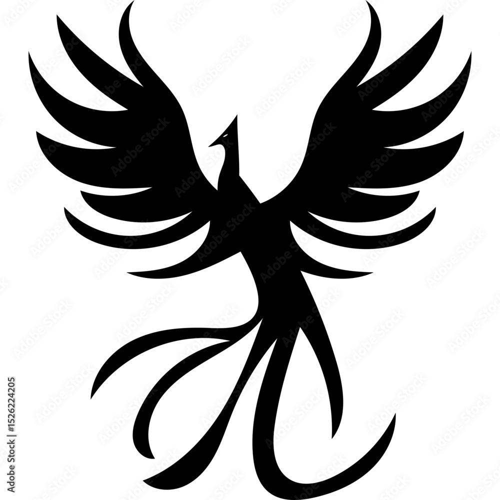Obraz premium Phoenix Bird Logo Design