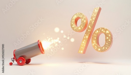 Gold Glitter Percentage Sign Launched by Cannon
