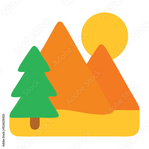 Outdoor adventure beneath sunlit mountain peak, perfect for travel blogs, outdoor enthusiasts, vacation destinations, hiking websites, and adventure magazines.