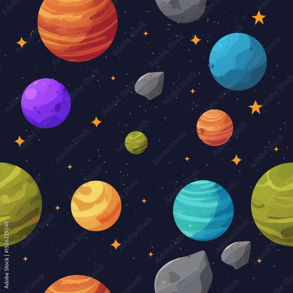 Galaxy Seamless Pattern Galaxy Seamless Pattern