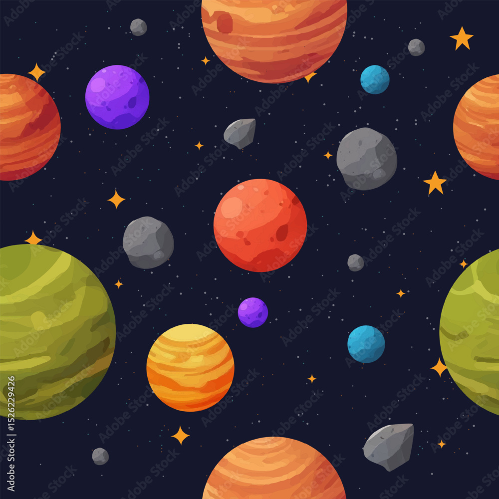 Galaxy Seamless Pattern Galaxy Seamless Pattern