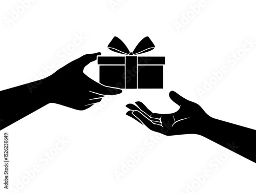 National Give Something Away Day Gift Exchange Minimalist Vector