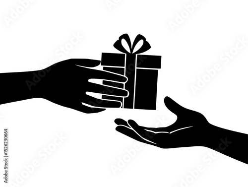 hand holding gift box