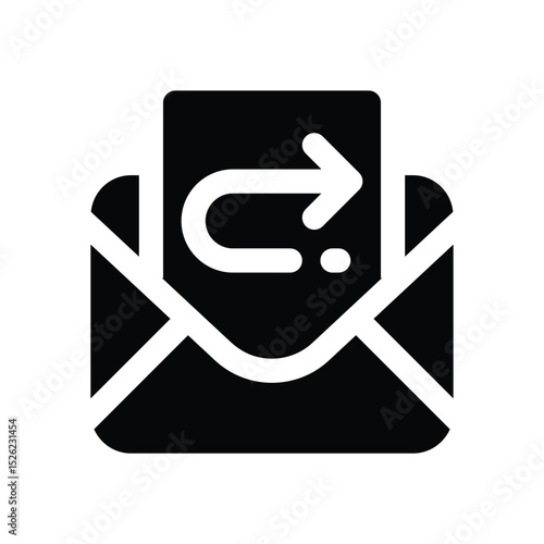 auto replay glyph icon. Strong and solid vector icon for websites, mobile interfaces, presentations, and visual branding. High quality and easy to edit.