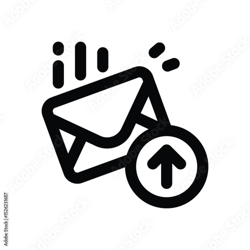 post email line icon. Clean and minimalist vector icon for websites, mobile apps, presentations, and logos. Fully scalable and customizable for any project.