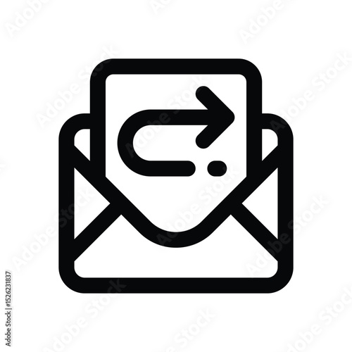 auto replay line icon. Clean and minimalist vector icon for websites, mobile apps, presentations, and logos. Fully scalable and customizable for any project.