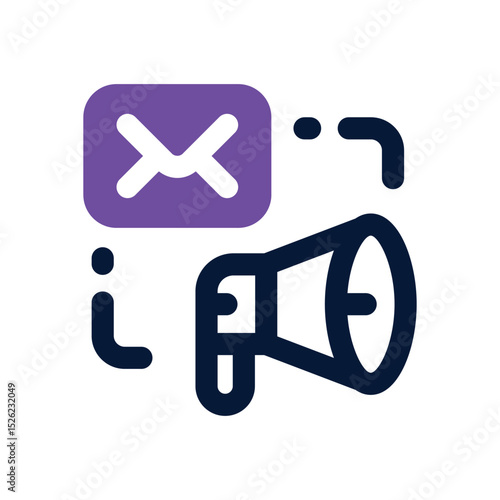 campaign duotone icon. Sleek and modern vector icon for websites, mobile apps, marketing materials, and corporate design. Fully scalable and ready to use.