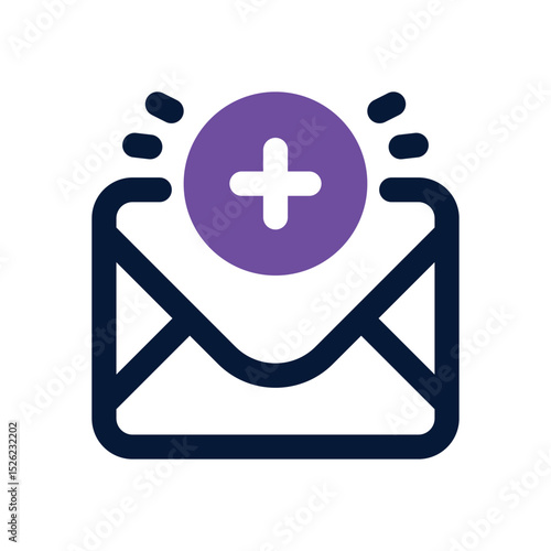 new email duotone icon. Sleek and modern vector icon for websites, mobile apps, marketing materials, and corporate design. Fully scalable and ready to use.