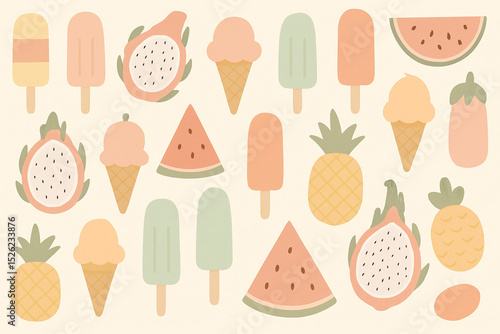 seamless background with vegetables