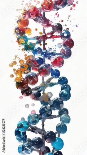 Wallpaper Mural Vibrant and colorful depiction of molecular structure with various spheres and bubbles, representing concepts in science and creativity. Torontodigital.ca