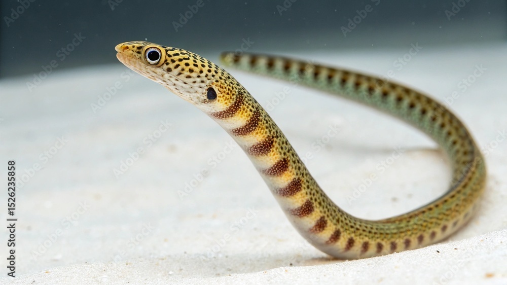 Naklejka premium Garden Eel on studio background