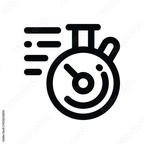speed line icon. Clean and minimalist vector icon for websites, mobile apps, presentations, and logos. Fully scalable and customizable for any project.