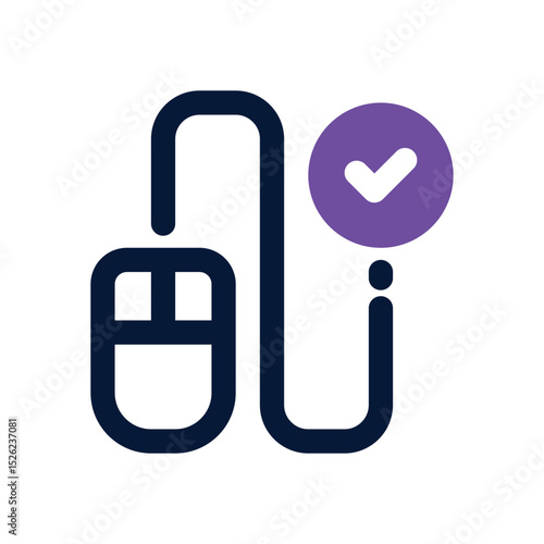 pay per click duotone icon. Sleek and modern vector icon for websites, mobile apps, marketing materials, and corporate design. Fully scalable and ready to use.