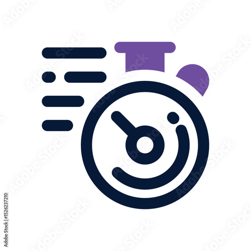 speed duotone icon. Sleek and modern vector icon for websites, mobile apps, marketing materials, and corporate design. Fully scalable and ready to use.