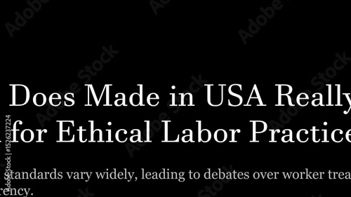 2025: Made in USA, Headlines News Fast Sequence