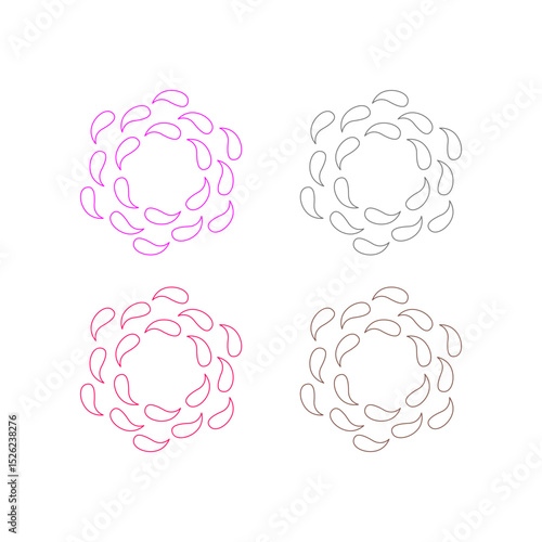 Natural Mandala Ayurveda Resort Sign Symbol Logo
