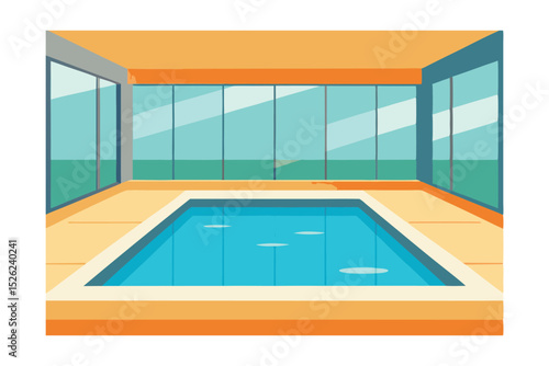 Indoor Pool Design Luxury Home with Stunning Glass Walls and Tranquil Water Feature