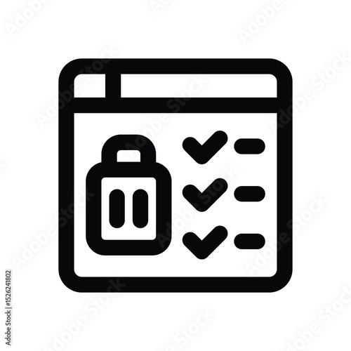 packing line icon. Clean and minimalist vector icon for websites, mobile apps, presentations, and logos. Fully scalable and customizable for any project.