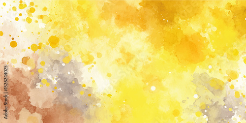 Yellow abstract art with a dirty appearance Background with abstract art featuring bright textures. Vibrant abstract painting in warm tones of orange and yellow