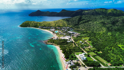 Fotografía Caribbean Sea as seen from St Kitts