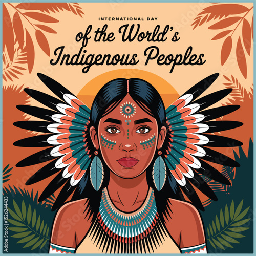 Celebrating culture, unity, and heritage: Indigenous Peoples’ Day vibrant flyer design inspiration.
