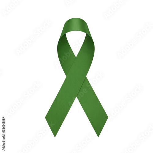 Wallpaper Mural Green awareness ribbon, isolated on transparent background Torontodigital.ca